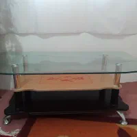 میز شیشه ای جلو مبلی