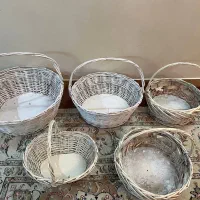 سبد تزئینی پنج عدد امسال خریدم|صنایع دستی و سایر لوازم تزئینی|اسلام‌شهر, شهرک مهدیه|دیوار