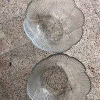 دیس شیشه ای طرح گل