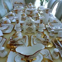 سرویس غذاخوری ۱۲ نفره زوشیتا ژاپن طلاکوب