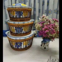 ظروف گل پنبه قدیمی نو|ظروف سرو و پذیرایی|زنجان, |دیوار