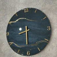 ساعت رزینی ظریف|صنایع دستی و سایر لوازم تزئینی|قم, شاه سید علی|دیوار