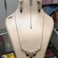 سرویس و نیم ست وگردنبند نقره