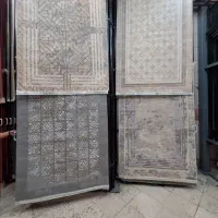 قالیچه ۴ متری سلطان اباد پالت کرم قرمز نگارین