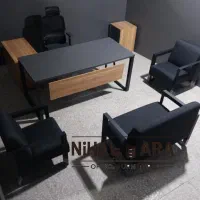 مبل اداری چکی اقساط میز29654صندلی ژله ای ترند