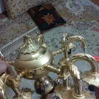 لوستراب طلاکاری شده 15شعله|لوستر و چراغ آویز|شاندیز, |دیوار