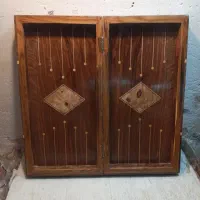 سه عدد تخته نرد پنجاه سانتی کار شده به چوب گردو|اسباب‌‌بازی|سنندج, |دیوار