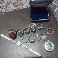 انگشتدنقره ساعت کوکی قدیمی