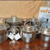 سرویس قابلمه استیل اصلی قدیمی safinox اورجینال ترک|ظروف پخت‌وپز|تهران, پونک|دیوار