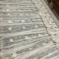 پرده پذیرایی حریر سفید