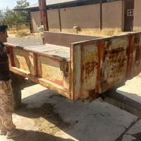 تریلی دو چرخ  ۶۵ و سم پاش موتور ایتالیای۴۰|ماشین‌آلات صنعتی|بلوک, |دیوار