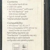 هارد اکسترنال وسترن دیجیتال ظرفیت 5 ترابایت|قطعات و لوازم جانبی رایانه|شیراز, قصرالدشت|دیوار