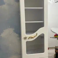 کمد ویترین دار با دو کشو