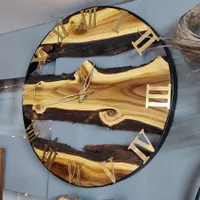 ساعت چوبی روستیک کادویی
