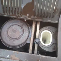 بخاری نفتی سرخ آبی ساخت هولند|بخاری، هیتر، شومینه|فامنین, |دیوار