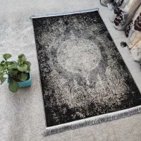 فرش ماشینی 1/5و4و6و9و12متری کرم مشکی