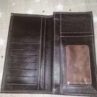 کیف پول چرمی گاوی قهوه‌ای|کیف، کفش، کمربند|ارومیه, |دیوار