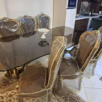 ست مبلمان استیل ۷ نفره و ناهار خوری ۸ نفره|مبلمان خانگی و میز عسلی|اصفهان, حسین‌آباد|دیوار
