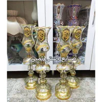 چراغ لاله شمعدان مذهبی مزین بنام مبارک یافاطمه(س)|صنایع دستی و سایر لوازم تزئینی|مشهد, جنت|دیوار