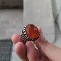 انگشتر عقیق خراسانی درشت