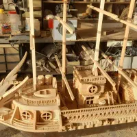 کشتی های  چوب ساخت|مجسمه، تندیس، ماکت|اراک, |دیوار