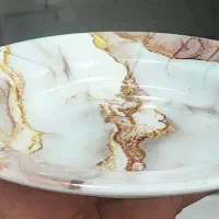 سرویس ملامین گرد*طرح سنگ *قهوه ای|ظروف سرو و پذیرایی|مشهد, کارمندان دوم|دیوار