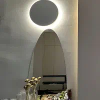 دیوار کوب دایره ای سفید|لوستر و چراغ آویز|تهران, لاله زار|دیوار