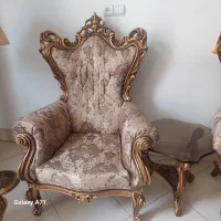 مبله ۹ نفره ناهارخوری ۸ نفره و ویترین|مبلمان خانگی و میز عسلی|اصفهان, گرکان|دیوار