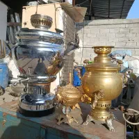 دو عدد سماور  زغالی وگازی