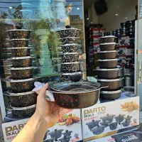 سرویس قابلمه و تابه 16پارچه ملورین ضخیم پروانه ای