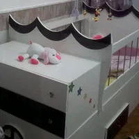 سرویس خواب چوبی بچگانه|تخت و صندلی بچه|قم, باغ شریفی|دیوار