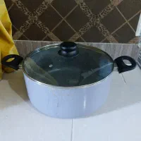 دو عدد قابلمه سرامیکی و چدن سایز ۳۰ و ۲۸