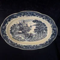 دیس قلم آبی قدیمی ژاپن