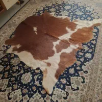 پوست چرم  سفید قهوای