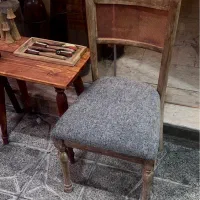 صندلی تک چوبی گرجستانی و مسی