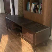 میز تلویزیون قهوه ای