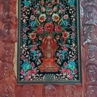 تابلوفرش ابریشم باقاب|تابلو فرش|قم, نیروگاه|دیوار