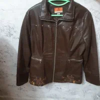 کاپشن چرم زنانه نو