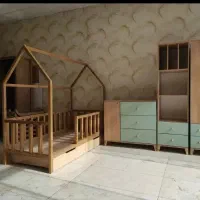 تخت نوزادی و نوجوان کلبه/کمد/دراور اقساط