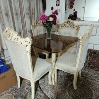 میز غذاخوری درحد نو سالم بدون شکستگی|میز و صندلی غذاخوری|ساوه, |دیوار