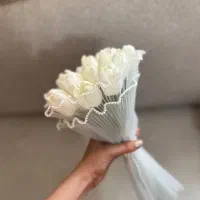 دسته گل عروس /دسته گل عروس مصنوعی /لاله/شیپوری