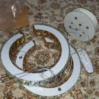 ۲عدد لوستر LED ریموت دار|لوستر و چراغ آویز|چالوس, |دیوار
