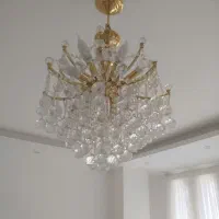 لوستر اتریشی هشت شاخه دوازده لامپه