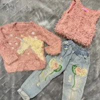 ست بلوز ژیله و شلوار لی