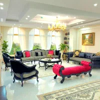 مبل آرامیس سلطنتی خرچنگی مشکی استیل نیکو