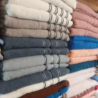 حوله حمومی سایز بزرگ نخ پنبه رنگ ثابت بدون پرز