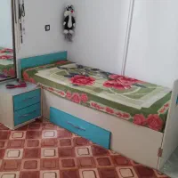 تخت یک نفره ام دی اف|تخت و سرویس خواب|کلاشی, |دیوار