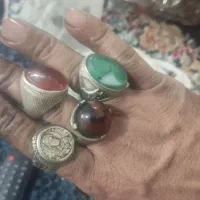 ی سریع نقره عطیقه انگشتر نقره مردانه