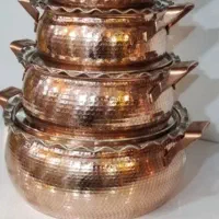 ست قابلمه مسی سه تایی