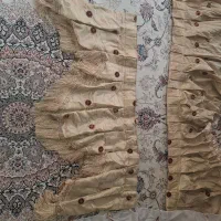 پرده و زیر پرده ای همراه با میله پرده